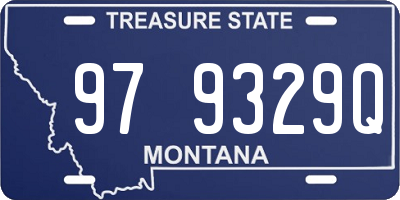 MT license plate 979329Q