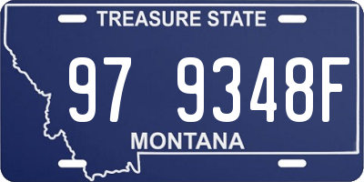 MT license plate 979348F