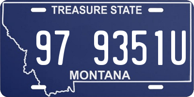MT license plate 979351U
