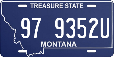 MT license plate 979352U