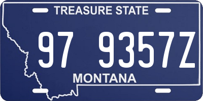 MT license plate 979357Z
