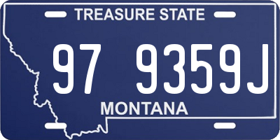 MT license plate 979359J