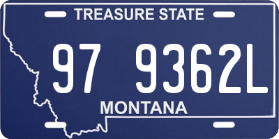MT license plate 979362L