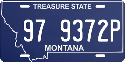 MT license plate 979372P