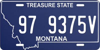 MT license plate 979375V