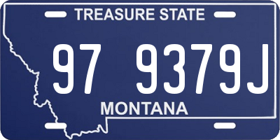 MT license plate 979379J