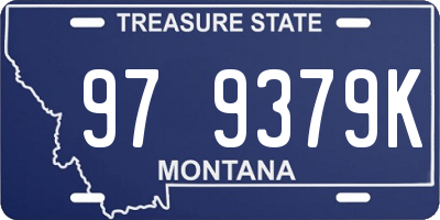 MT license plate 979379K