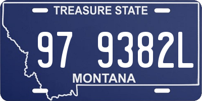 MT license plate 979382L