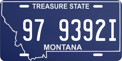 MT license plate 979392I