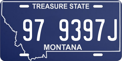 MT license plate 979397J