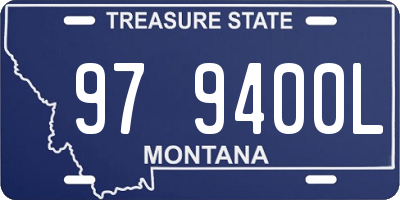 MT license plate 979400L