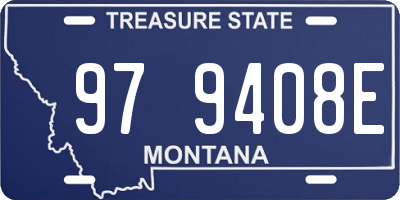 MT license plate 979408E