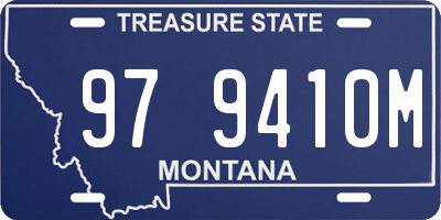 MT license plate 979410M