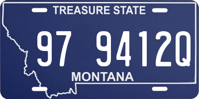 MT license plate 979412Q