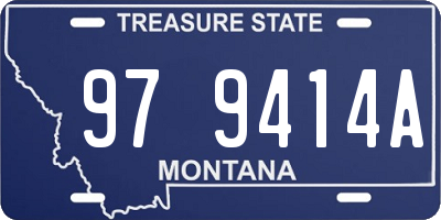 MT license plate 979414A