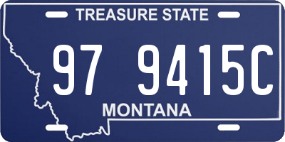 MT license plate 979415C