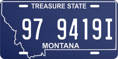 MT license plate 979419I