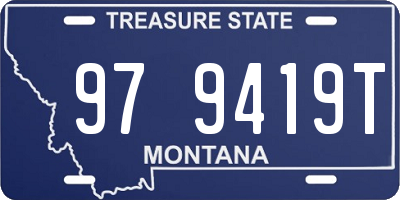 MT license plate 979419T