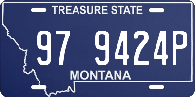 MT license plate 979424P
