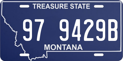 MT license plate 979429B
