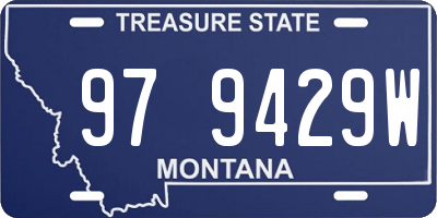 MT license plate 979429W