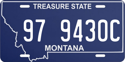 MT license plate 979430C