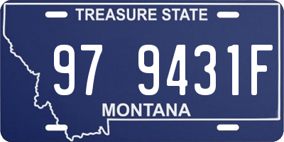 MT license plate 979431F