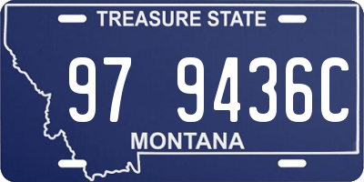 MT license plate 979436C