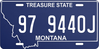 MT license plate 979440J