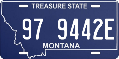 MT license plate 979442E