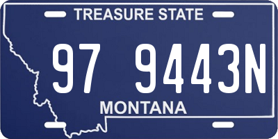 MT license plate 979443N