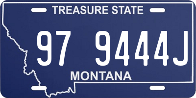 MT license plate 979444J