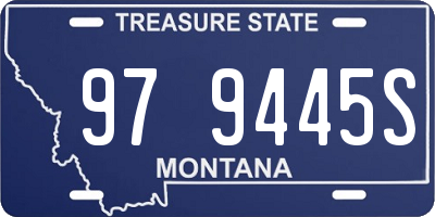 MT license plate 979445S