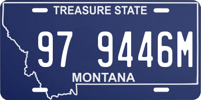 MT license plate 979446M