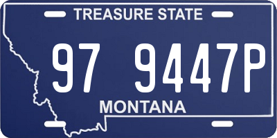 MT license plate 979447P