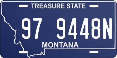 MT license plate 979448N
