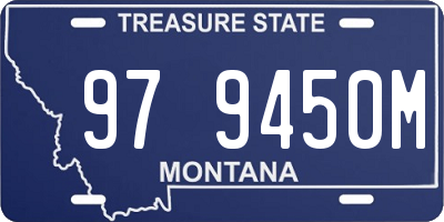 MT license plate 979450M