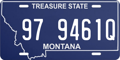MT license plate 979461Q