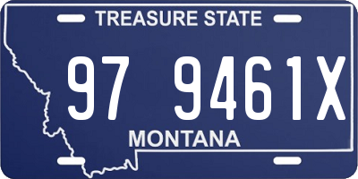 MT license plate 979461X