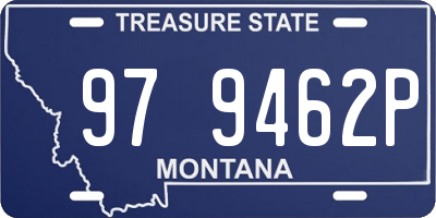MT license plate 979462P