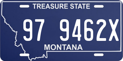 MT license plate 979462X