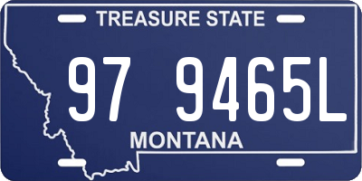 MT license plate 979465L