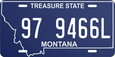 MT license plate 979466L