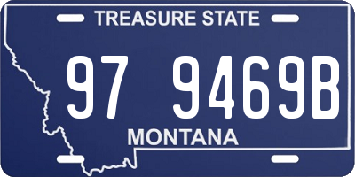 MT license plate 979469B