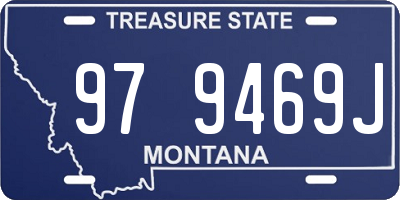 MT license plate 979469J