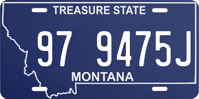 MT license plate 979475J