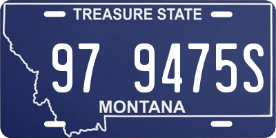 MT license plate 979475S