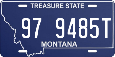 MT license plate 979485T