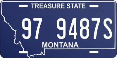 MT license plate 979487S