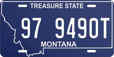 MT license plate 979490T